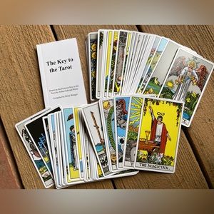 Tarot deck- opened